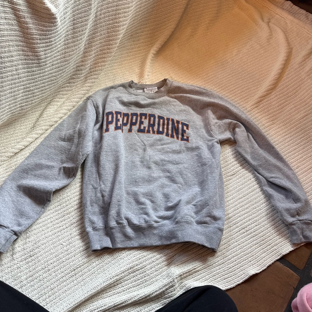 Gray Pepperdine Sweater